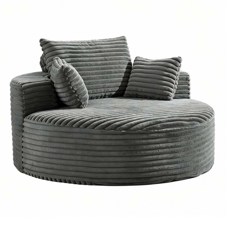 Oversized Round Chaise Lounge Chair