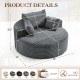 Oversized Round Chaise Lounge Chair