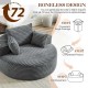 Oversized Round Chaise Lounge Chair