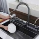 Luxury Digital Temperature Waterfall Workstation Kitchen Sink