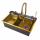 Luxury Digital Temperature Waterfall Workstation Kitchen Sink