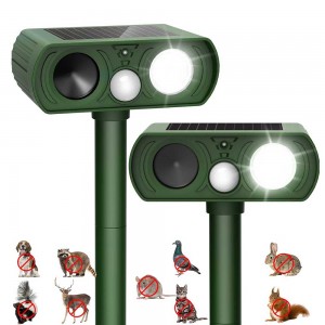 Outdoor Solar Ultrasonic Animal Repellent Outdoor 2Pack