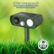 Outdoor Solar Ultrasonic Animal Repellent Outdoor 2Pack