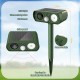 Outdoor Solar Ultrasonic Animal Repellent Outdoor 2Pack