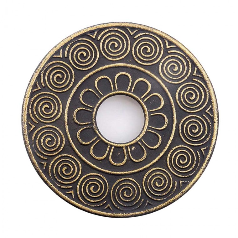 Cast Iron Trivet Golden Texture