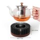 Aluminum Wood Teapot Warmer Black