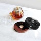 Aluminum Wood Teapot Warmer Black