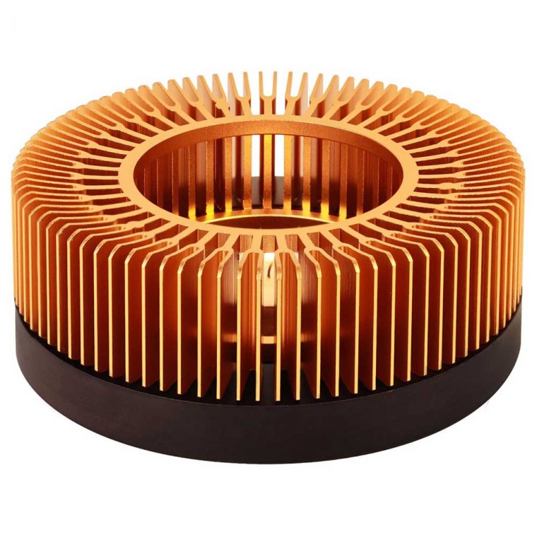 Aluminum Wood Teapot Warmer Golden