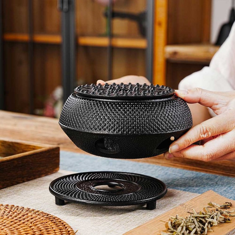 Cast Iron Teapot Warmer Black Pearl