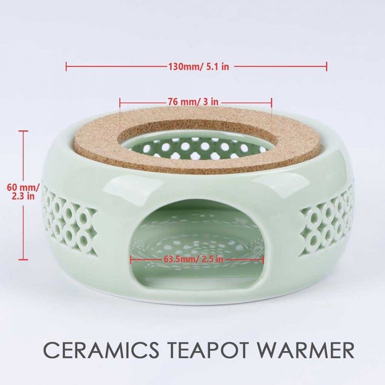 Ceramic Teapot Warmer Green
