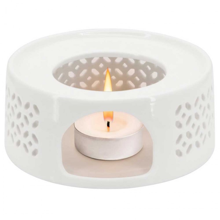 Ceramic Teapot Warmer Modern White