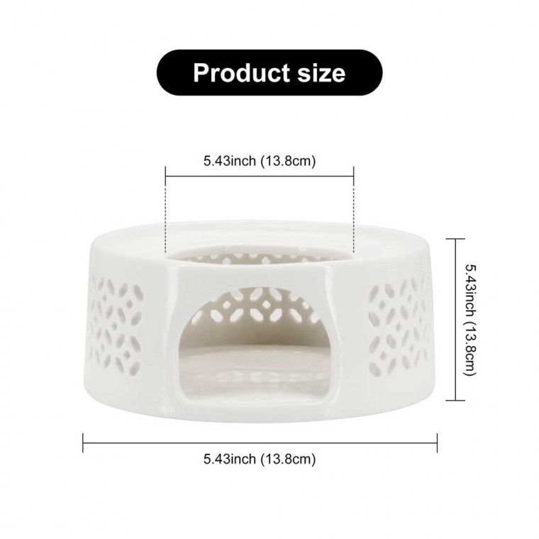 Ceramic Teapot Warmer Modern White