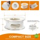 Ceramic Teapot Warmer Round White