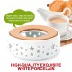 Ceramic Teapot Warmer Star White