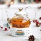 Ceramic Teapot Warmer Star White