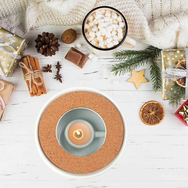 Ceramic Teapot Warmer Star White