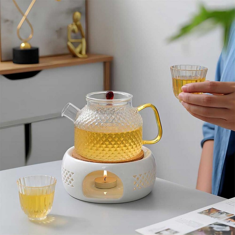 Ceramic Teapot Warmer White