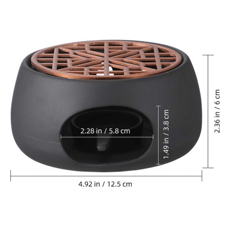 Porcelain Teapot Warmer Black