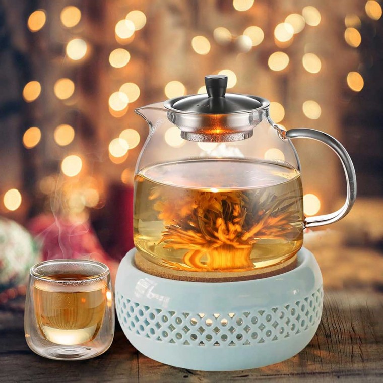 Ceramic Teapot Warmer Blue