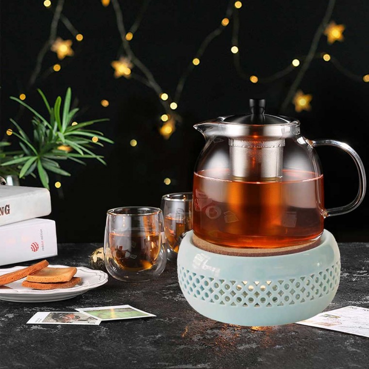 Ceramic Teapot Warmer Blue