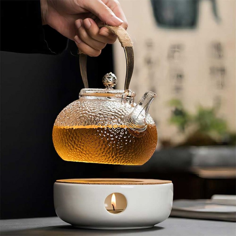 Ceramic Teapot Warmer Classic White