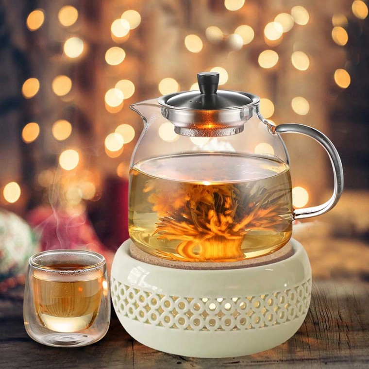 Ceramic Teapot Warmer Green