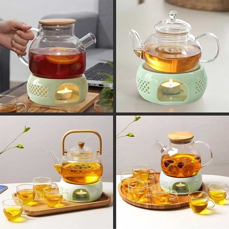 Ceramic Teapot Warmer Green
