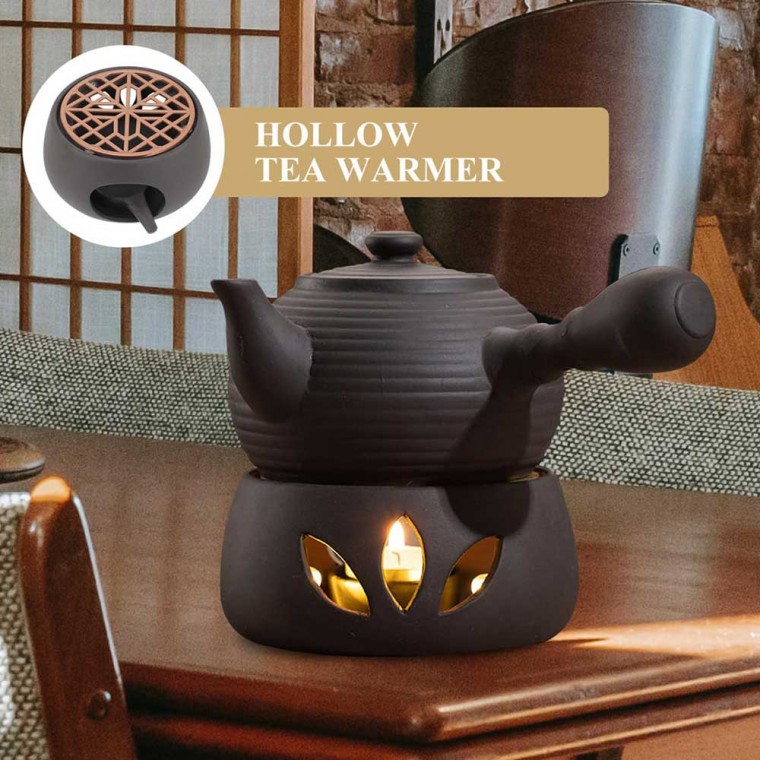 Porcelain Teapot Warmer Black