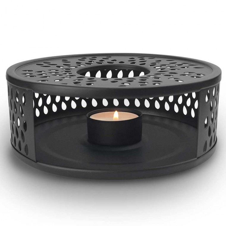Stainless Steel Teapot Warmer Classic Black