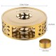 Stainless Steel Teapot Warmer Golden Flower