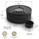 Stainless Steel Teapot Warmer Modern Black