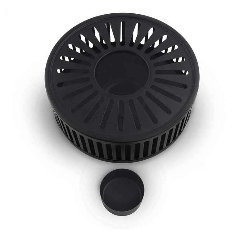 Stainless Steel Teapot Warmer Modern Black