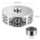 Stainless Steel Teapot Warmer Silver Flower
