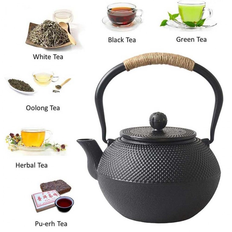 Pearl Cast Iron Teapot 1200ml/41oz