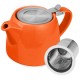 Orange Ceramic Teapot 500ml/17oz Orange Ceramic Teapot 500ml/17oz