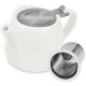 White Ceramic Teapot 500ml/17oz White Ceramic Teapot 500ml/17oz