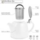 White Ceramic Teapot 500ml/17oz