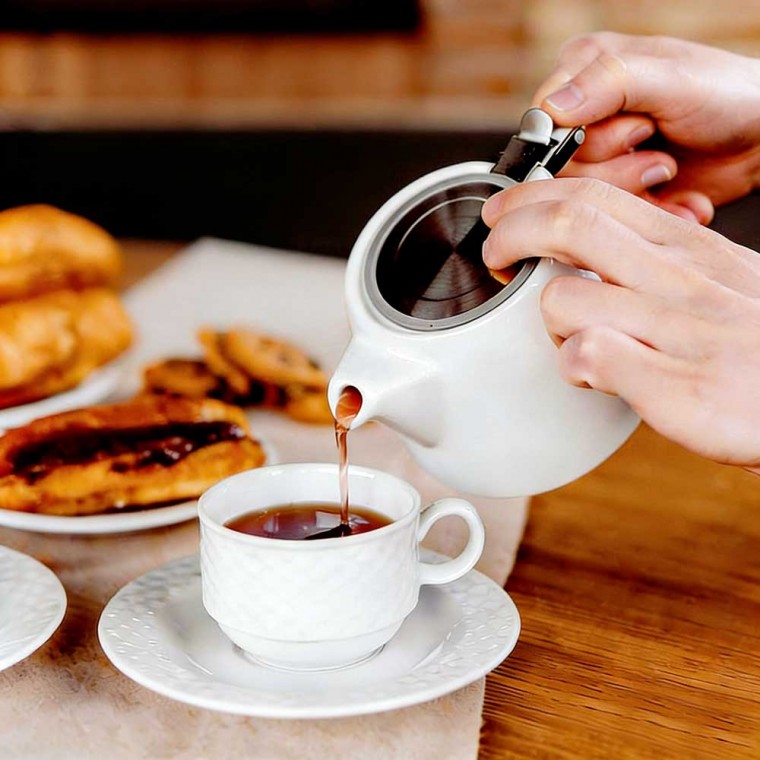 Ceramic Teapot White 500ml/17oz