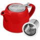 Red Ceramic Teapot 500ml/17oz Red Ceramic Teapot 500ml/17oz
