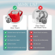Red Ceramic Teapot 500ml/17oz Red Ceramic Teapot 500ml/17oz