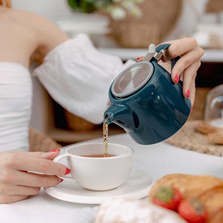 Ceramic Teapot Dark Blue 500ml/17oz