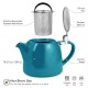 Ceramic Teapot Dark Blue 500ml/17oz