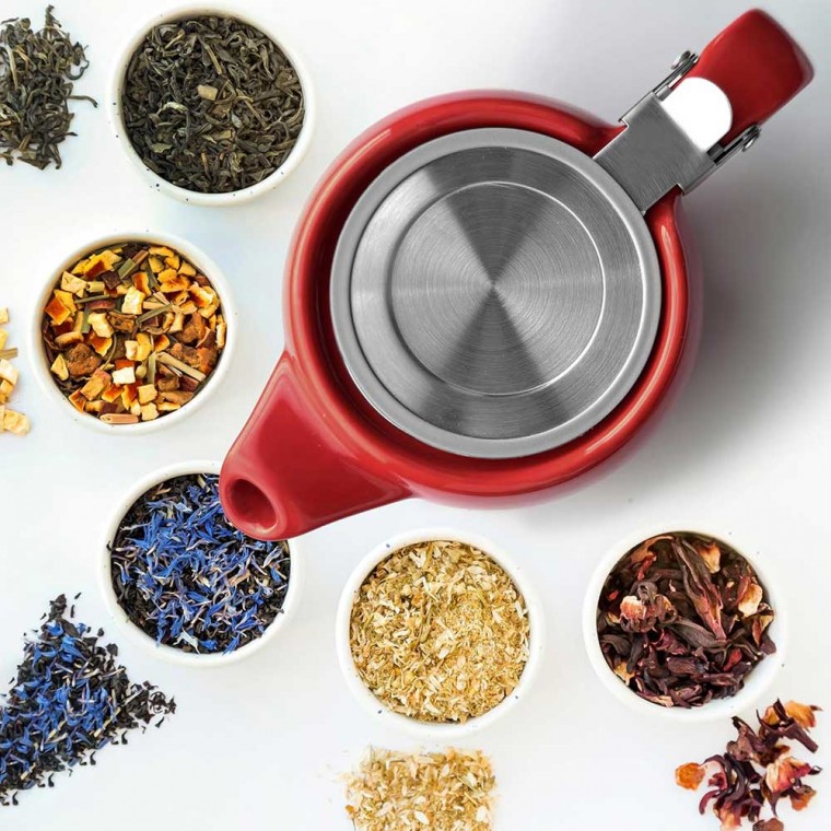 Ceramic Teapot Red 500ml/17oz