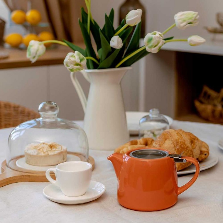 Ceramic Teapot Orange 500ml/17oz