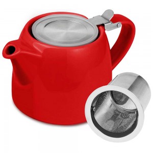 Ceramic Teapot Red 500ml/17oz