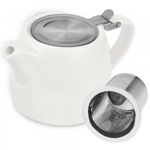 Ceramic Teapot White 500ml/17oz