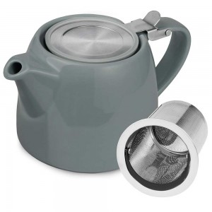 Ceramic Teapot Gray 500ml/17oz