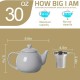 Porcelain Teapot With Removable Infuser Red 800ml/27oz