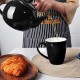 Porcelain Teapot With Removable Infuser Black 800ml/27oz