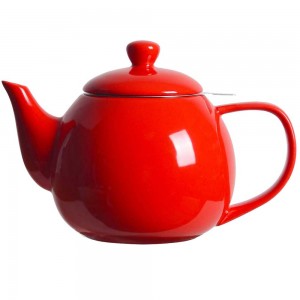Porcelain Teapot With Removable Infuser Red 800ml/27oz